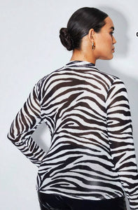 Zebra Mesh Top