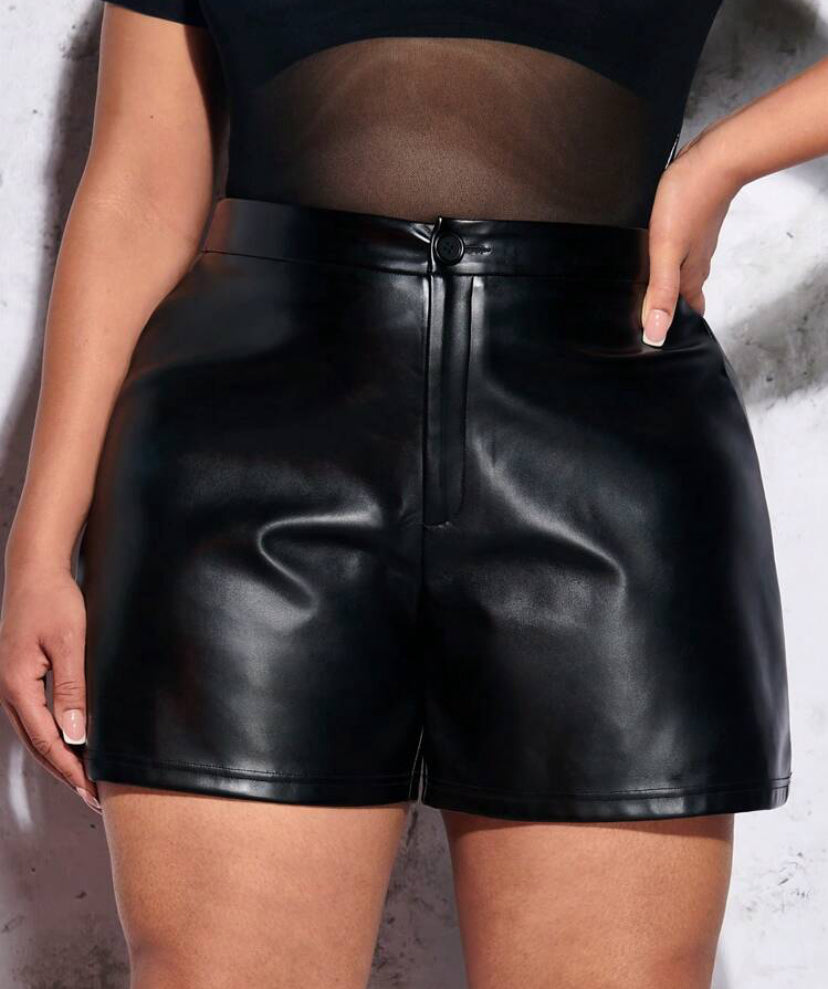 Leather Shorts (Black)